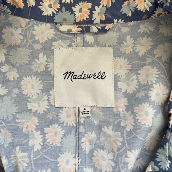 Madewell Anorak Ruffle-Neck Raincoat - Picture 6 of 12